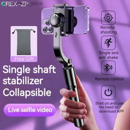 Stabilizers New 2023 mobile phone stabilizer Universal joint Aluminum alloy Bluetooth remote control Portable self timer tripod Q231116