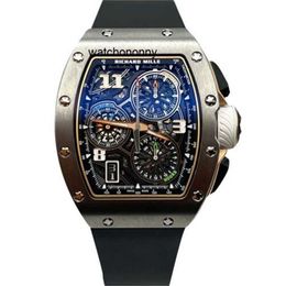 Luxury Mechanical Mens Automatic Watches Swiss Made Wristwatches Lifestyle Indoor Timing Code Table Titanium RM72-01