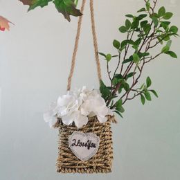 Decorative Flowers Realistic Garland Pendant Easy To Hang Flower Hanging Basket Weather-resistant Po Prop Refreshing Air