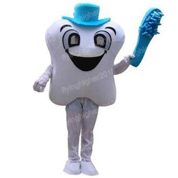 Simulation Teeth and Toothbrushes Mascot Costume Adult Size Cartoon Anime theme character Carnival For Men Women Halloween Christmas Fancy Party Dress