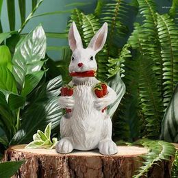 Garden Decorations Resin Statues Cute Easter Figurine Animal Sculpture Fairy Small Landscape Miniature For Lawn Patio