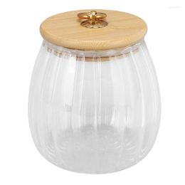 Storage Bottles Glass Food Jars Easy Access Transparent Thickened Fresh Keeping Striped Moisture Proof Clear Sealed With