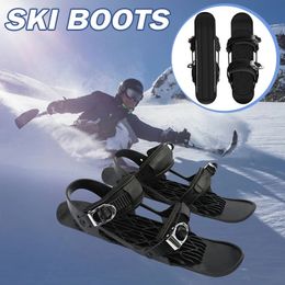 Snowboard Bindings Mini Short Ski Skates High Quality Snowboarding Shoes Portable Skiing Shoes for Men Women 231116