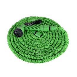 Hoses 100Ft Expandable Flexible Garden Magic Water Hose With Spray Nozzle Head Blue Green Retail Box 5 Drop Delivery Home Garden Fauce Dh8Ot