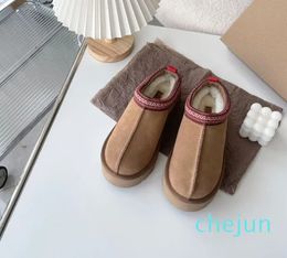 Зимние сапоги до щиколотки Bottes Fashion Martin Designer Зимние теплые шерстяные сапоги из натуральной кожи