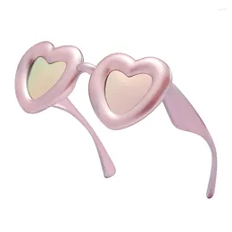 Sonnenbrille Mode Herz Y2K Frauen Luxus Vintage Marke Designer Candy Farbe Brillen Weibliche Grau Rosa Objektiv Party Sonnenbrille