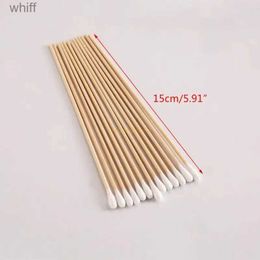 Cotton Swab 100/200Pcs Swabs 6'' Long Wood Handle Sturdy Cotton Applicator Swab Q-tip Drop ShippingL231117