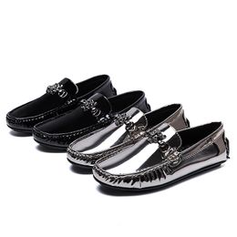 Handmade Leather Shoes Mens Loafers Shoes Genuine Leather Loafers Moccasins Driving Shoes for Men Slip on Loafers