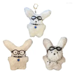 Keychains Long-Haired Animal Dolls Bag Keychain Niche Plush Keys Chain Backpack Pendant For Birthday Party Gift F19D