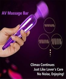 New Women AV Vibrator Clitoral Stimulator Adult Toys GSpot Vibrating Female Dildo Vibrator1766866