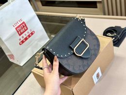 Designer handbag women Makeup Bag Flip Bag Folding Luxury Cowhide Underarm Bag Can also be Twisted Metal messenger bag Portable Coin Wallet
