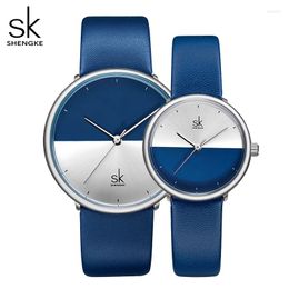 Wristwatches Top Luxury Royal Blue Watches Quartz Wristwatch Fashion Leather Strap Gifts For Lovers 2023 Couple Watch Montre RelojWristwatch