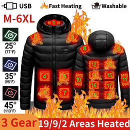 Outdoor Jackets Hoodies Neutral electric heating jacket rechargeable electric heating jacket 19 heating area washable outdoor camping fishing skiing 231116