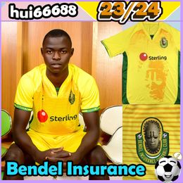 23/24 Bendel Insurance soccer jerseys Nigerian Professional Football League2023 2024 Men home yellow football shirt uniform