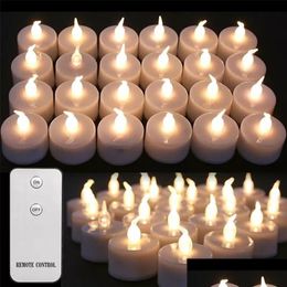 Candles Candles Lilin Led Berkedip 24 Buah Tanpa Remote Kendali Jarak Jauh Dengan Baterai Untuk Dekorasi Pernikahan Rumah Natal 230904 Dhcme