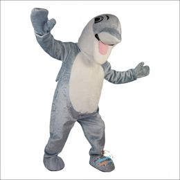 Halloween Blue Dolphin Cartoon Mascot Costumes Christmas Fancy Party Dress Character Outfit Suit Adults Size Carnival Easter Advertising Theme Clothing