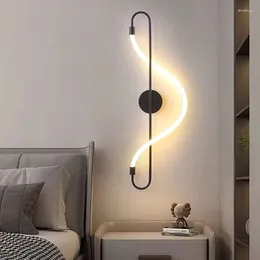 Wall Lamp LED Long Hose Personalised Bedside Sconce Strip Lustre Living Room Sofa Home Interior Lighting Fixtures