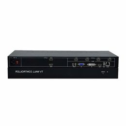 Freeshipping 6 Channel Video Wall Controller 2x3 3x2 HD-MI DVI VGA USB Video Processor with RS232 Control for 6 TV Splicing Xgbbu