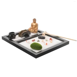 Garden Decorations 1 Box Meditation Sand Decor Micro Landscape Zen Kit For Yoga