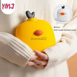 Space Heaters Silicone Lovely Cartoon Hand Warm Water Bottle Mini Hot Water Bottles Portable Hand Warmer Girls Pocket Hand Feet Hot Water Bags YQ231116