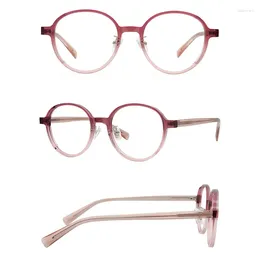 Sunglasses Frames Belight Optical Men Women Vintage Transparent Color Acetate Big Shape Retro Prescription Eyeglasses Spectacle Frame