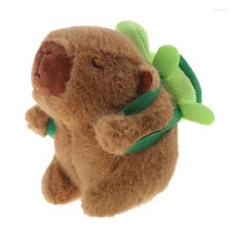 Keychains Simulation Capybara Toy Keychain Realistic Stuffed Animal Pendant Keyring Kids F19D