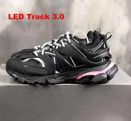 Dress Shoes Designer Led Track 3 3.0 Shoe Men Women Sneakers Triple Black White Pink Blue Orange Yellow Green Tess.s. Gomma Sneaker Tracks Sports42