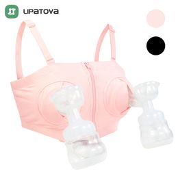 Maternity Intimates Maternity Bra For Breast Pump Special Nursing Bra Hands Pregnancy Clothes Breastfeeding Accessories Hands Free Pumping Bra 230414