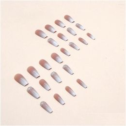 False Nails False Nails Gradient Glitter Fake Ballet Nail Enhancement Tools Tablets Press On Drop Delivery Health Beauty Nail Art Salo Dhlzb