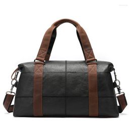 Duffel Bags High Quality Travel Bag Cow Leather Handbag Hand Luggage For Men And Women Fashion Duffle Tote