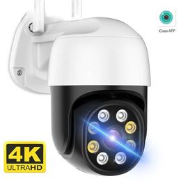 New 5MP PTZ Wifi IP Camera 4K 8MP HD Outdoor 4X Digital Zoom Security CCTV Camera 1080P AI Detect Auto Tracking P2P Wireless Camera