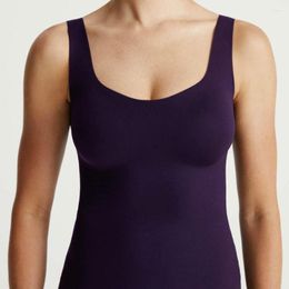 Women's Tanks MUUTTAA Women Tank Top Copas Sport Gym Yoga Crop Removable Cup Solid Seamless Casual Lingerie Wirefree Camisole Stretch