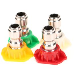 Watering Equipments 1PC 8 Styles Stainless Steel Quick Connect High Pressure Spray Degree Nozzle 0-40 Garden Accessories