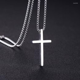 Pendant Necklaces Vintage Cross Necklace Women Men Stainless Steel Christian Charm Boys Girls Punk Hip Hop Friendship Jewelry Gifts