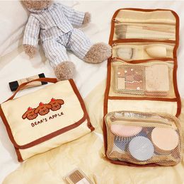 Cosmetic Bags New Bag for Women Large Capacity Cute Travel Toiletries Storage Portable Kawaii Makeup Case Female Wy463 230417
