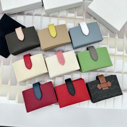 card holder designer woman wallet purse organ slot pocket card wallets cowhide genuine leather business credit card wallet designer luxury bag with box high quality