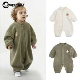 Rompers Winter Baby Clothes 3-24 Months Boy Girl Autumn Romper Jumpsuits Korean Infant Onesie Costume Kids Outfit Children Overalls 231116