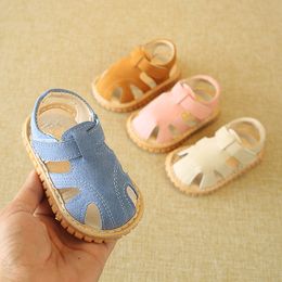 Sandals 0-2y Boys Girls Sandals Toddler First Walkers Infant Clogs Causal Summer Baby Shoes 230417