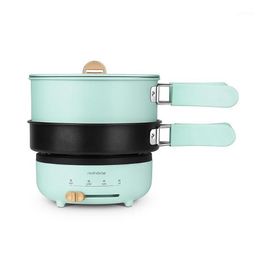 220V Collapsible Electric Multicooker Mini Portable Folding Pot Double Layer Cooking Pot For Travel Household Rice Cooker1269S