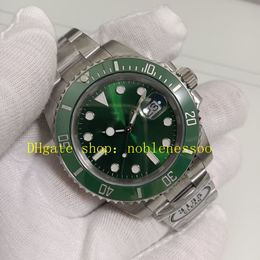 2 Colour Automatic Watch Mens 40mm Sapphire Crystal 116610LN Green Black Dial Ceramic Bezel 904L Steel Bracelet 116610 Clean Cal.3135 Movement Mechanical Watches