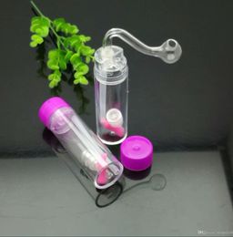 Smoking Pipe Mini Hookah glass bongs Colourful Metal Shape Hot Selling Portable Acrylic Handle Water Smoke Bottle