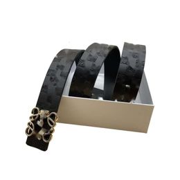 Lowewe Belt Designer Luxury Fashion Top Quality New Belt Men's Belt Letter Buckle Perforated High-grade Belt Leisure And Versatile Fashion Belt
