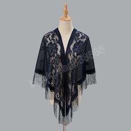 Lurxe Lace Women Scarf Shawls Fringe Solid Pashmina Stole Bufandas Muslim Hijab Party Shawl 180*75cm