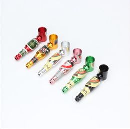 Smoking Pipe Aluminium alloy mini beer bottle and small pipe new