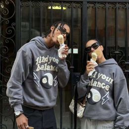 Designer Hoodie Men's Sweatshirts Fashion Streetwear High Street Search Universe Balance Hooded Sweater Ins Super Fire Hoodie