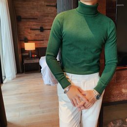 Men's Sweaters 2023 Men Winter Turtle Neck Long Sleeve Warm Sweater Slim Pullover Twist Knitwear Turtleneck S-4XL