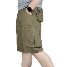 Men's Shorts Cargo Shorts Men Summer Fashion Army Military Tactical Homme Shorts Casual Multi-Pocket Male Baggy Trousers Plus 230417