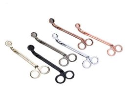 DHL Stainless Steel Snuffers Candle Wick Trimmer Rose Gold Candle Scissors Cutter Candle Wick Trimmer Oil Lamp Trim scissor Cutter5519240