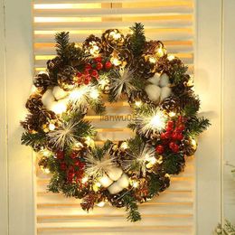 Christmas Decorations Christmas Wreath Door Window Wall Oranments Holiday atmosphere decoration Merry Christmas Decor For Home Happy New Year 2023L231117