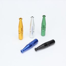 Smoking Pipe Aluminium alloy large torpedo pipe with multi Colour metal pipe cover